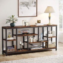 Console table on sale with shelves